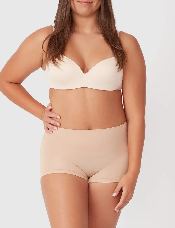 2 Pack Seamless Smoothies Shortie - Rose Beige