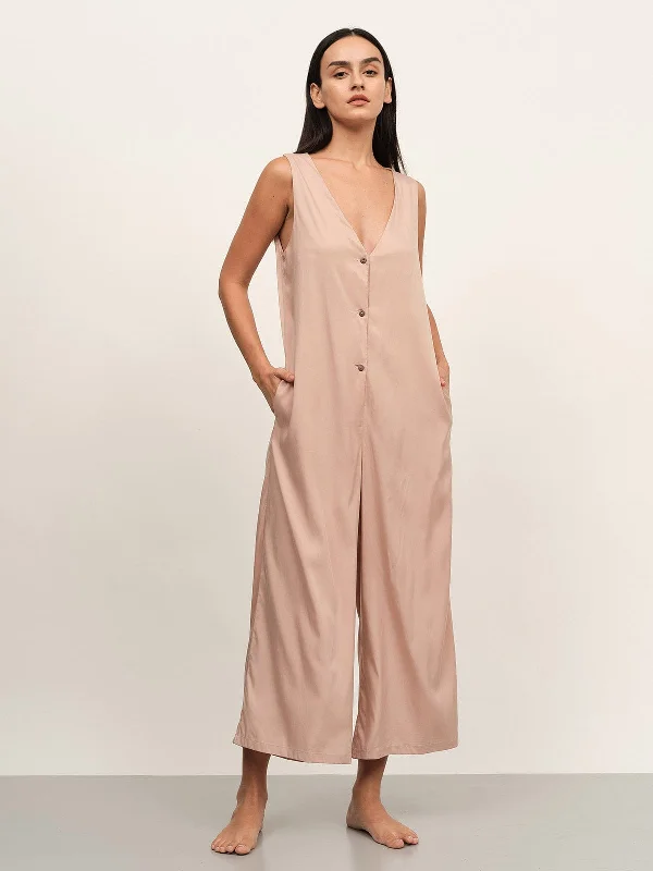 button-up-solid-jumpsuit