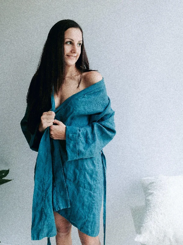 Linen robe, Linen bath robe