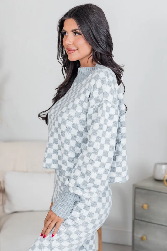 simple-solutions-white-and-grey-checkered-sweater-set