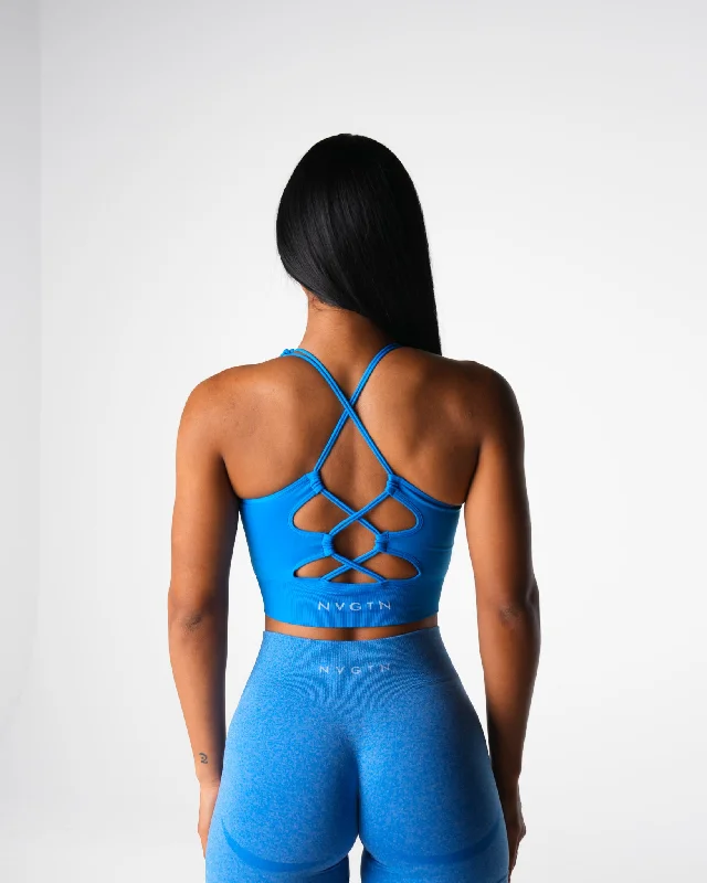 Ocean Blue Thrive Seamless Bra