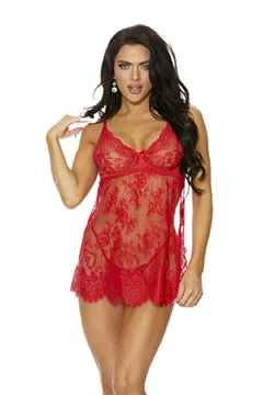 Delicate Underwire Lace Babydoll