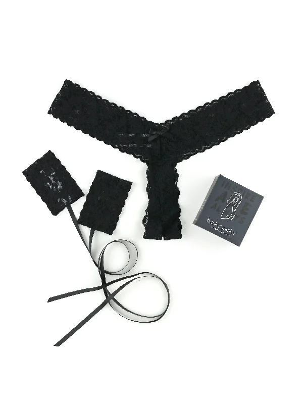 Plus Size All Tied Up Crotchless Thong and Handcuffs Pack Sale