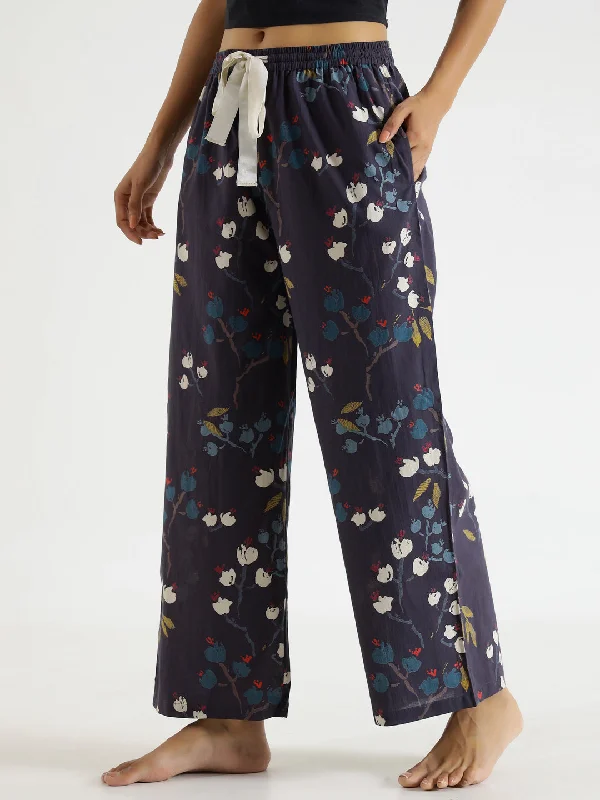 Indigo  Printed Pure Cotton Lounge Pants