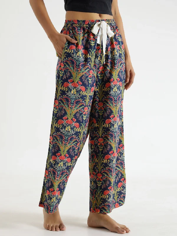 Indigo  Printed Pure Cotton Lounge Pants