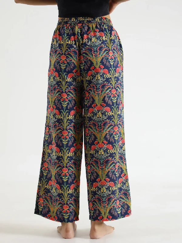 Indigo  Printed Pure Cotton Lounge Pants