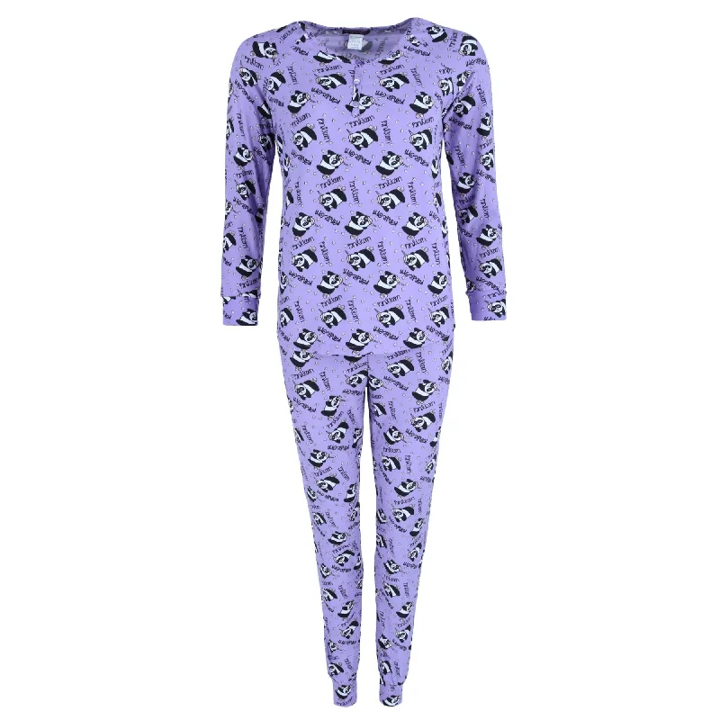 Grumpy & Gorgeous Women's Plus Size Panda Pajama Jogger Set