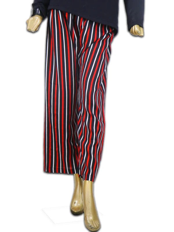 LT01 Ladies Casual Trouser Stripes WB Red