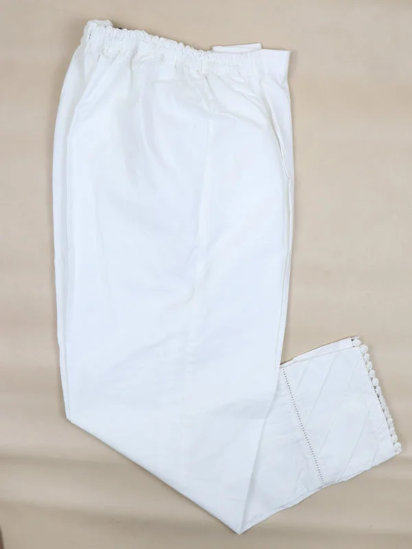 Ladies Casual Trouser White