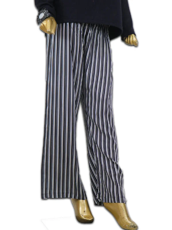 LT03 Ladies Casual Trouser Stripes W Black