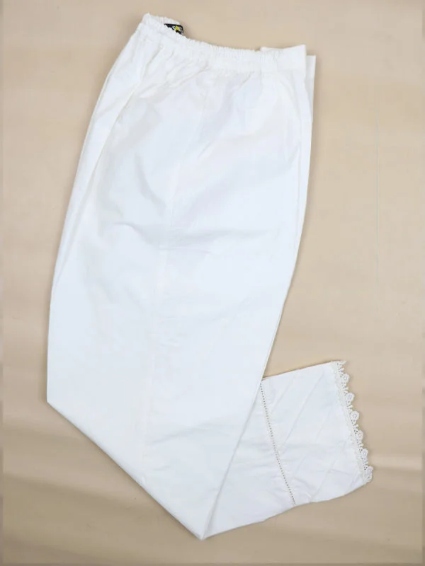 Ladies Casual Trouser White