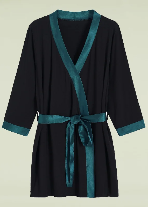 Women's Bamboo Viscose Short Kimono Robe