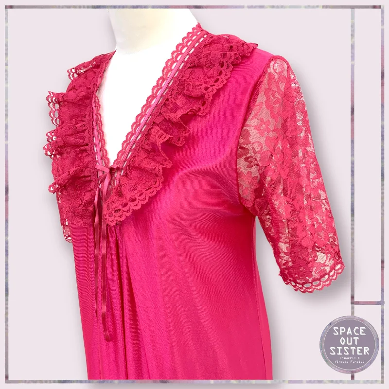 cerise-ruffle-lace-nightdress