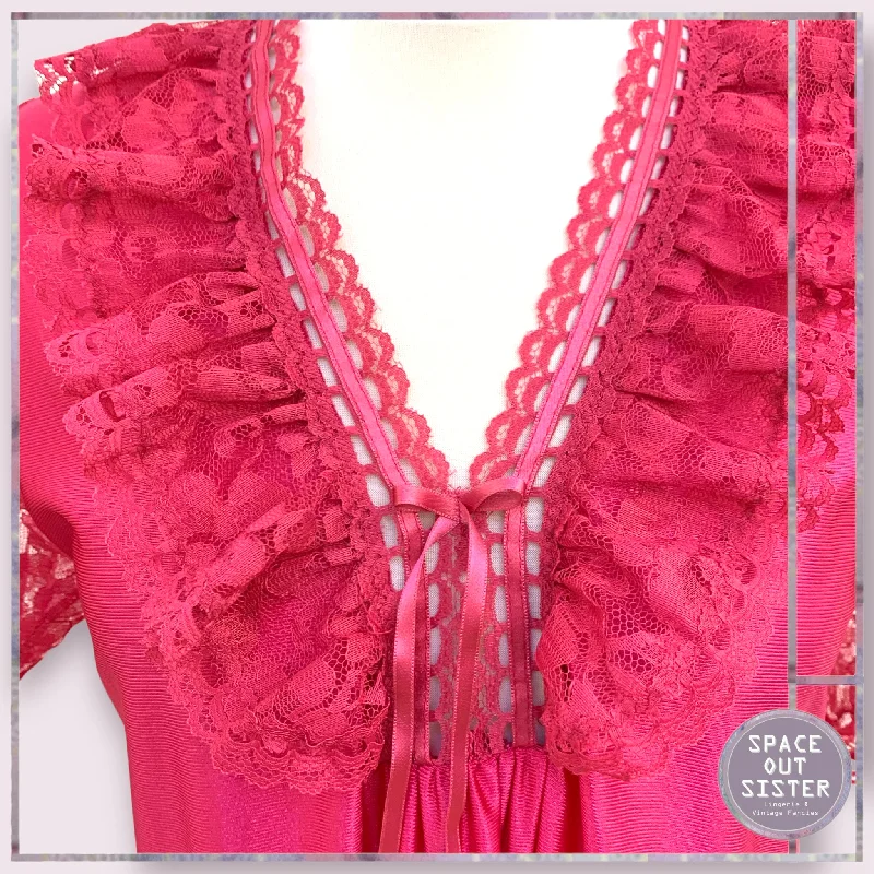 cerise-ruffle-lace-nightdress