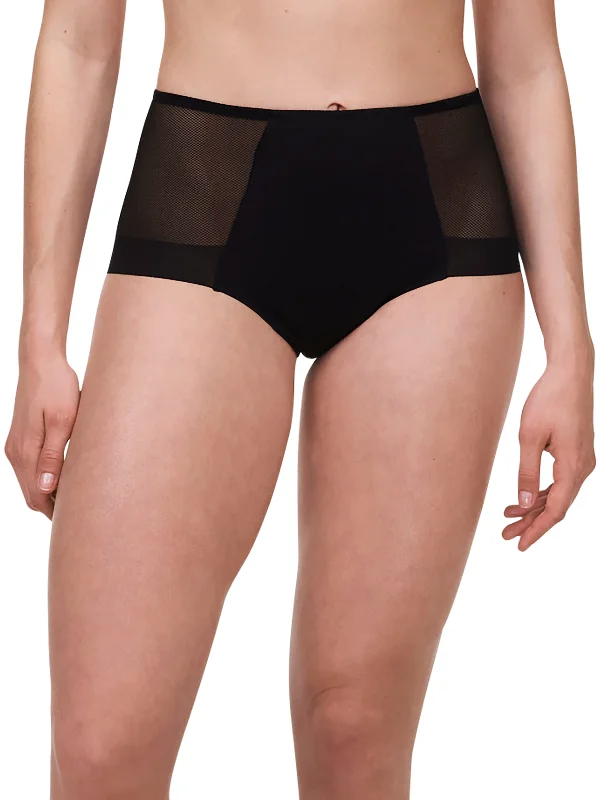 Chantelle - Period Panty Mesh High-Waisted Full Brief Black