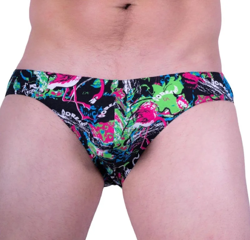 Doreanse Flamingo Splash Paint Print Casual Brief Herren Slips Homme 1361 8