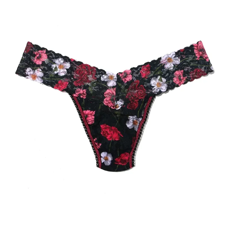 Hanky Panky Printed Lace Low Rise Thong