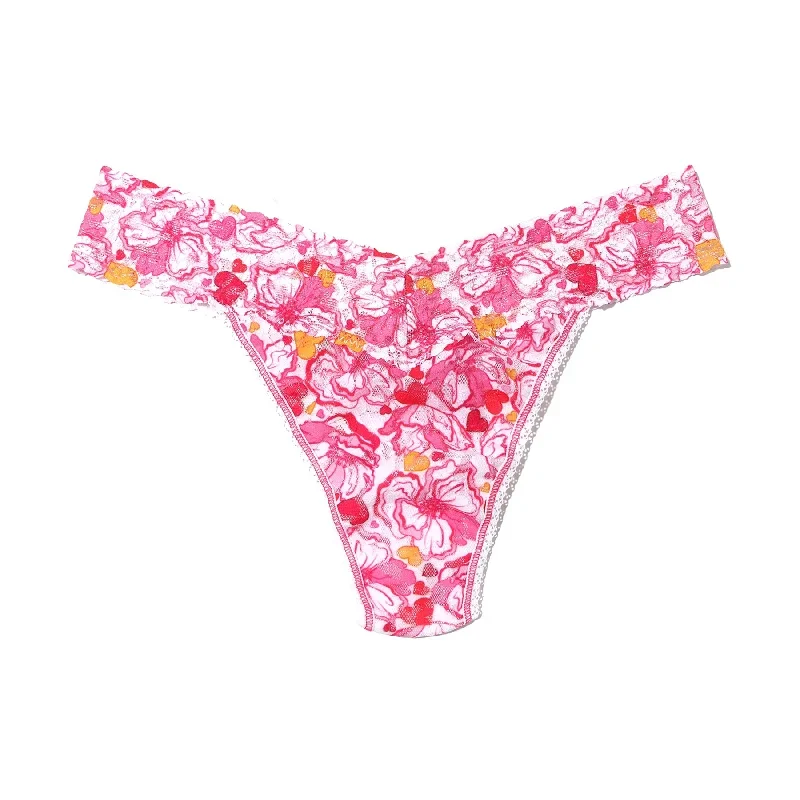 Hanky Panky Printed Lace Original Rise Thong