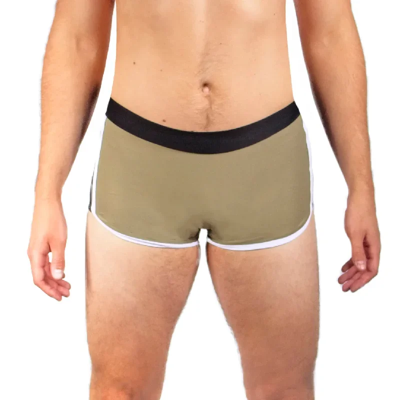 King Shorts (Standard Leg) - Khaki / Black