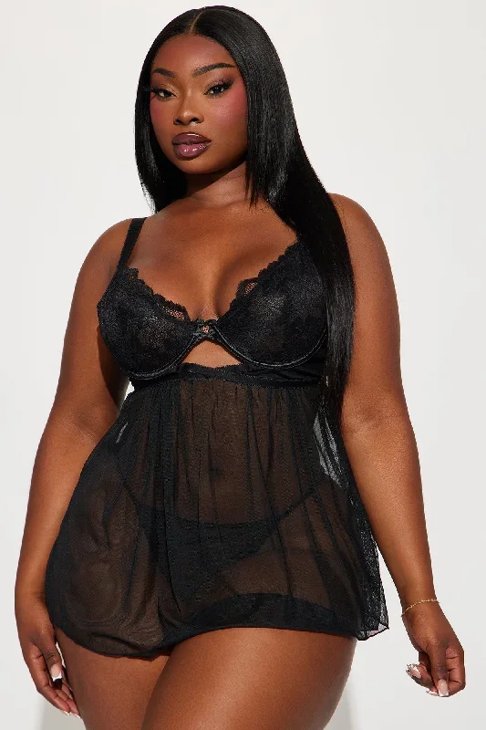 Match Made In Heaven Babydoll - Black