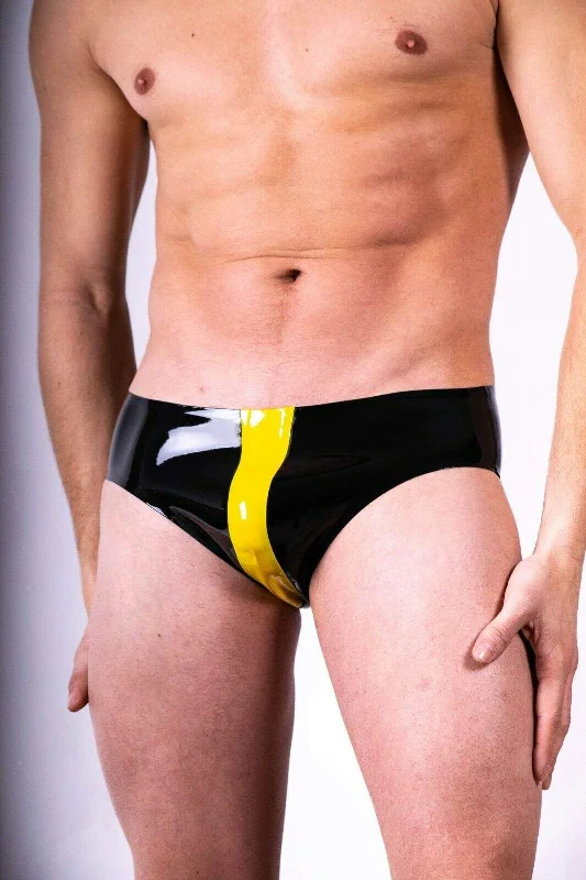 Polymorphe Latex Brief Underwear Yellow UN-015E 2