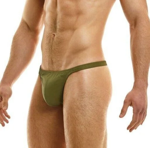 Modus Vivendi Pleasure Thong Roomy Pouch Mat Rubber Thong Khaki 22222