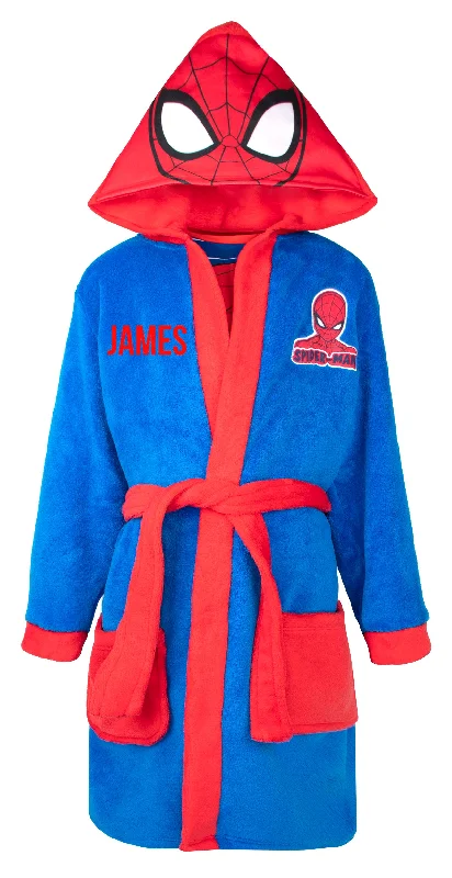 Personalised Kids Spiderman Robe