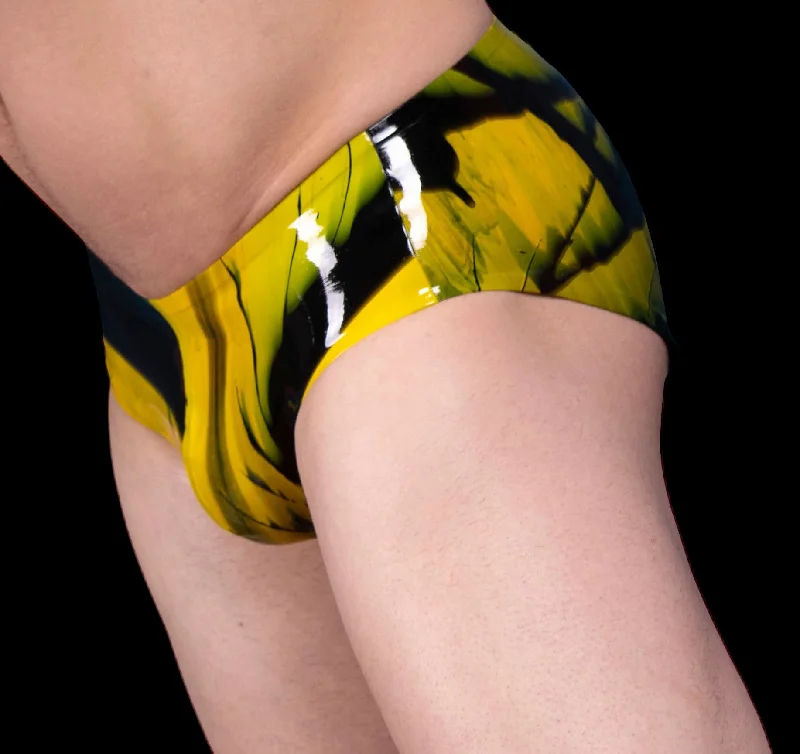 Polymorphe Rubber Brief Underwear Pure Latex Briefs Fetish Yellow UN-015AM 4