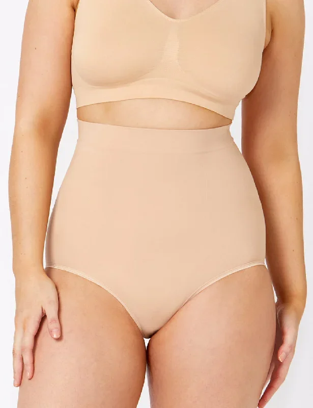 Powerlite High Waisted Brief- Rose Beige