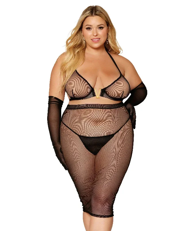 Showing It ALL To You! Curvy Size Bra Set