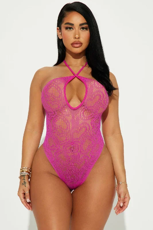 Sweet As Love Bodystocking Teddy - Pink